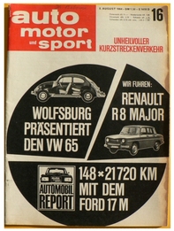 auto motor und sport, Heft 16, 8.Aug.1964: Automobil-Report Ford Taunus P3 17m